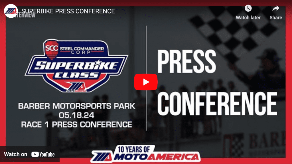 Read more about the article Video: Steel Commander Superbike Race One Press Conference From Barber Motorsports Park